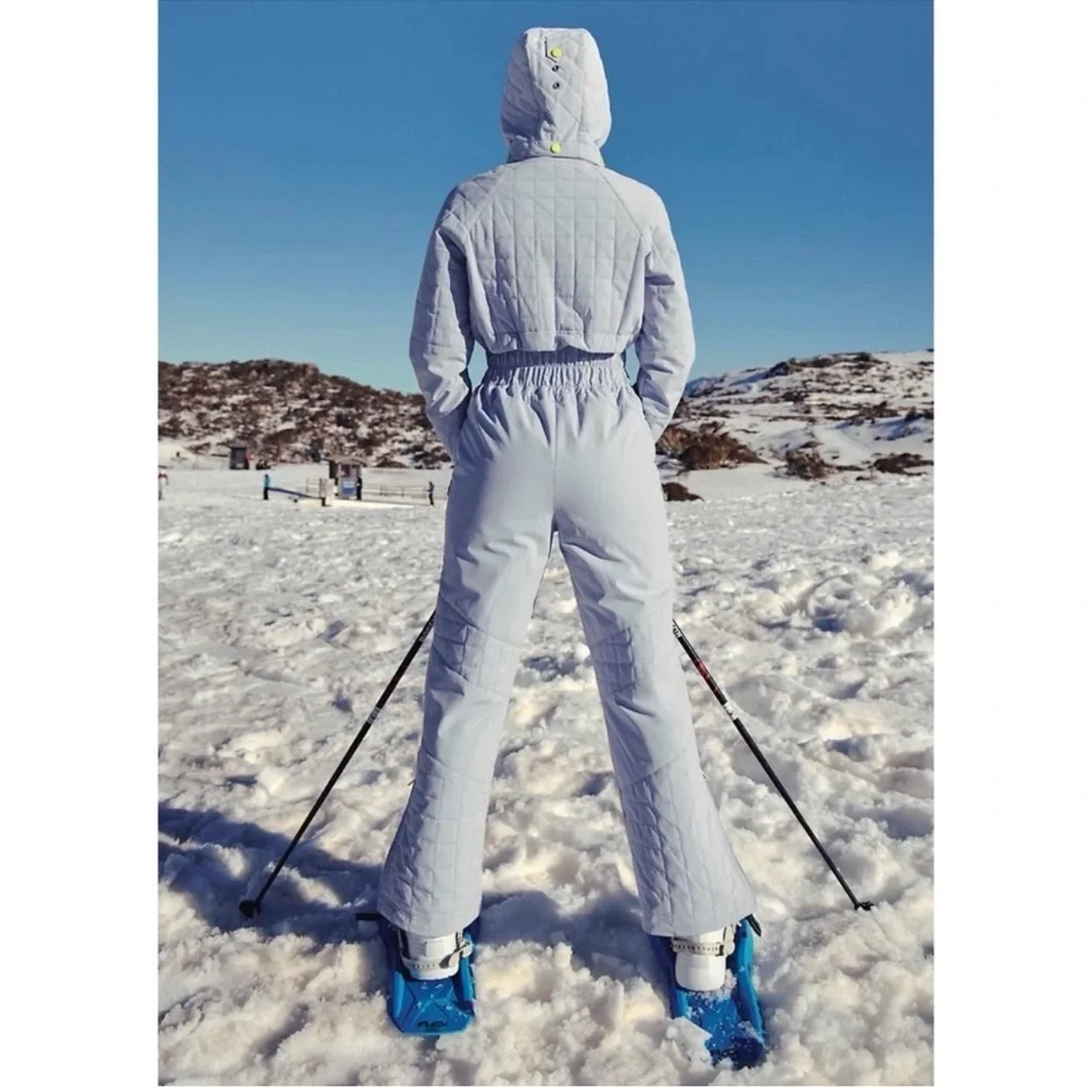 NWT Free People Movement All Prepped Ski Suit Steel Purple Medium